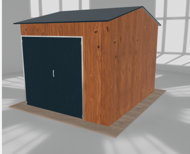 Hala stalowa 4x5m dwuspadowa Złoty dąb Wysoka