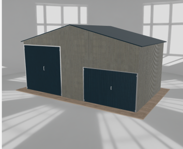 Hala blaszana 7.5x4.5m dwuspadowa Aluminium Wysoka