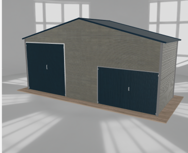 Hala blaszana 8x3m dwuspadowa Aluminium Wysoka