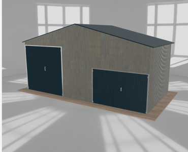 Hala blaszana 8x4m dwuspadowa Aluminium Wysoka