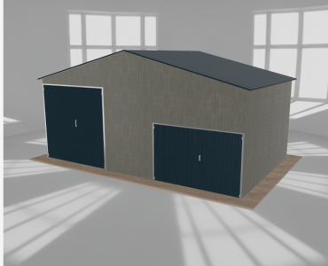 Hala blaszana 8x5m dwuspadowa Aluminium Wysoka