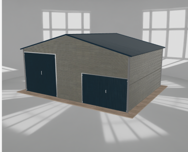 Hala blaszana 8x6.5m dwuspadowa Aluminium Wysoka