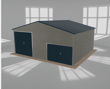Hala blaszana 8x7m dwuspadowa Aluminium Wysoka