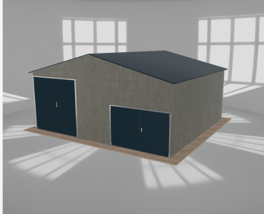 Hala blaszana 8x7.5m dwuspadowa Aluminium Wysoka