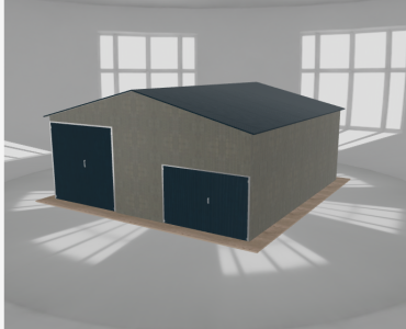 Hala blaszana 8x8.5m dwuspadowa Aluminium Wysoka