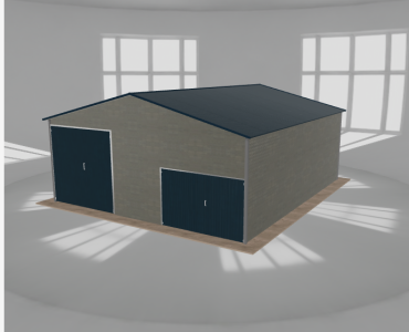 Hala blaszana 8x9m dwuspadowa Aluminium Wysoka