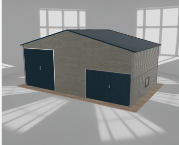 Hala blaszana 8.5x5.5m dwuspadowa Aluminium Wysoka