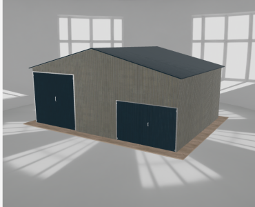 Hala blaszana 8.5x6.5m dwuspadowa Aluminium Wysoka