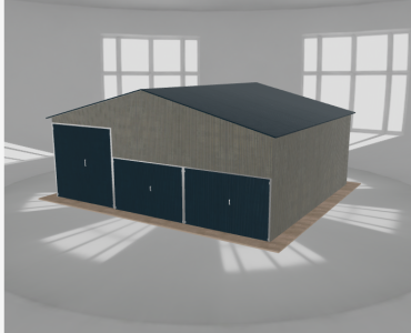 Hala blaszana 9x8m dwuspadowa Aluminium Wysoka