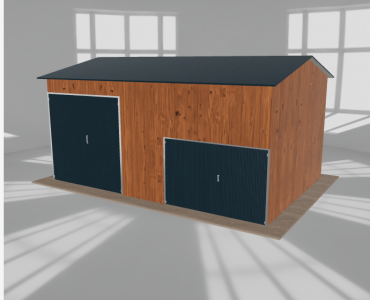 Hala stalowa 7.5x5m dwuspadowa Złoty dąb Wysoka