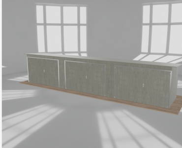 Garaż blaszany 10x2m trzystanowiskowy
  spad w tył Ocynk