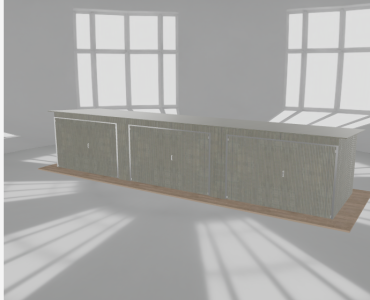 Garaż blaszany 10x2.5m trzystanowiskowy
  spad w tył Ocynk