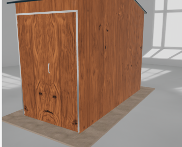 Hala stalowa 2x4.5m dwuspadowa Złoty dąb Wysoka