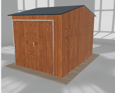 Hala stalowa 3.5x5m dwuspadowa Złoty dąb Wysoka