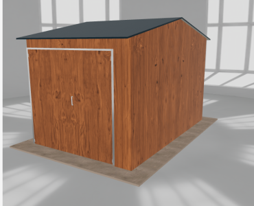 Hala stalowa 3.5x5.5m dwuspadowa Złoty dąb Wysoka