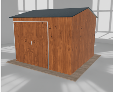 Hala stalowa 4.5x4.5m dwuspadowa Złoty dąb Wysoka