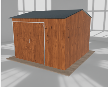 Hala stalowa 4.5x5m dwuspadowa Złoty dąb Wysoka