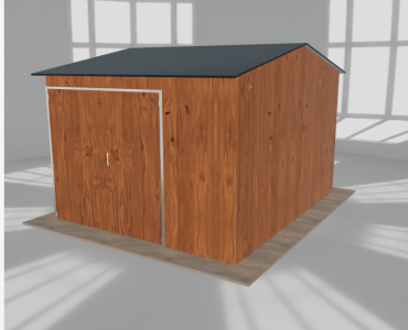 Hala stalowa 4.5x5.5m dwuspadowa Złoty dąb Wysoka