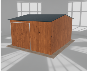 Hala stalowa 5.5x6.5m dwuspadowa Złoty dąb Wysoka